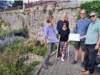 Volunteers honoured for Tenby's Paragon garden efforts