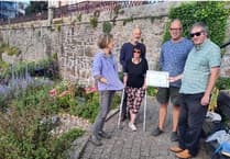 Volunteers honoured for Tenby's Paragon garden efforts