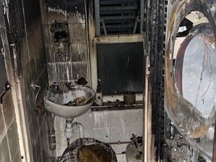 Closed doors stop Pembrokeshire property fire spreading