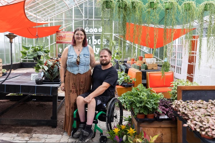 Beckie and Kristian Howell have launched Vine & Vibe - a new indoor houseplant centre and botanical-themed café in Pembroke