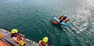 Kayaker rescued by St Davids RNLI in high winds