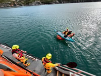 Kayaker rescued by St Davids RNLI in high winds