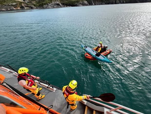 Kayaker rescued by St Davids RNLI in high winds