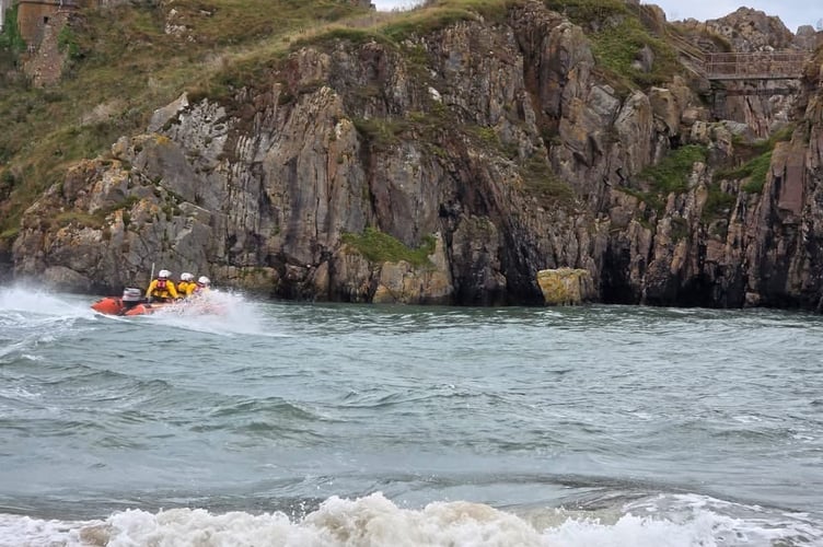Tenby inshore lifeboat was quickly on the water