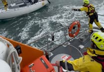 Tenby lifeboat crew rescues yachtsman in rough seas