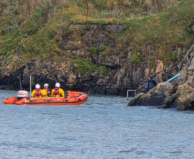 Fishermen false alarm call for Tenby RNLI