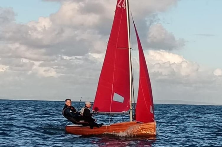 There were thrills and spills during the penultimate race in Tenby's Redwing series