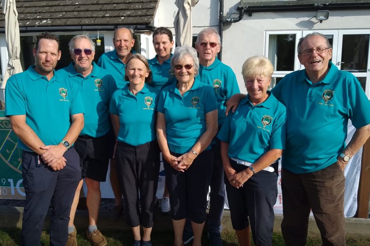 The victorious Tenby team