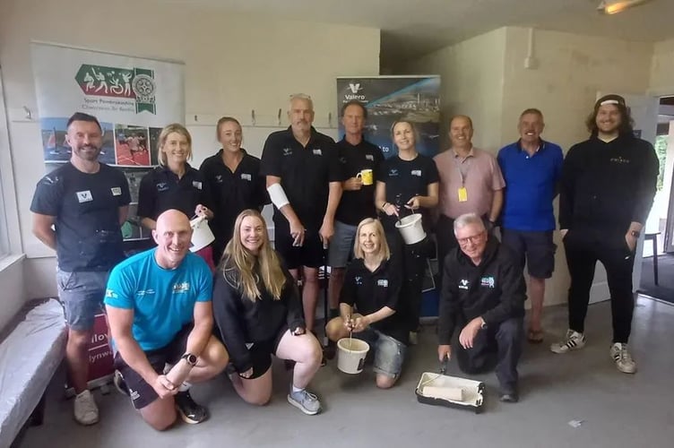 Haverfordwest Cricket Club got a fresh coat of paint as it became the latest organisation to be supported by the Sport Pembrokeshire Team’s Annual Task Force Day. 