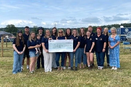 Young farmers club raises £1,250 for the Wish Fund