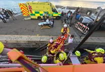 WATCH: Tenby RNLI tackles rising tombstoning incidents with multi-agency drills