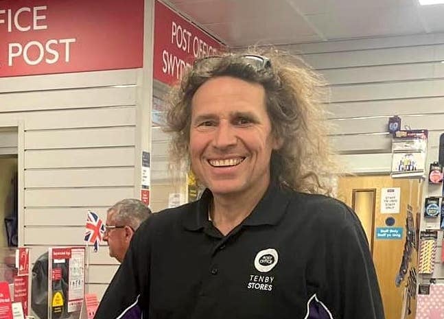 Vince Malone Tenby post office