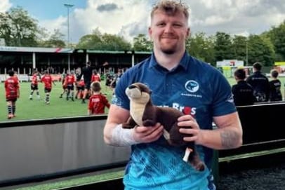 Narberth's man of the match Caleb Salmon sponsored by NRS Home Maintenence