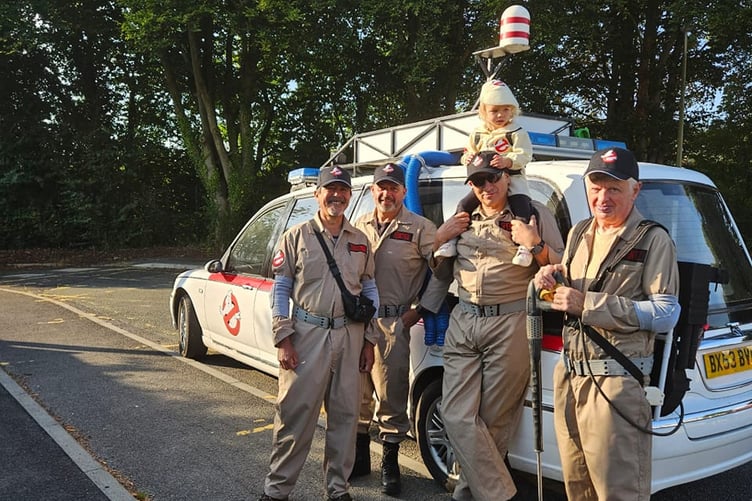 Four Carmarthenshire Scouts leaders are heading off to Prague, dressed as Ghostbusters, to raise funds for the Chemotherapy Unit at Glangwili Hospital.