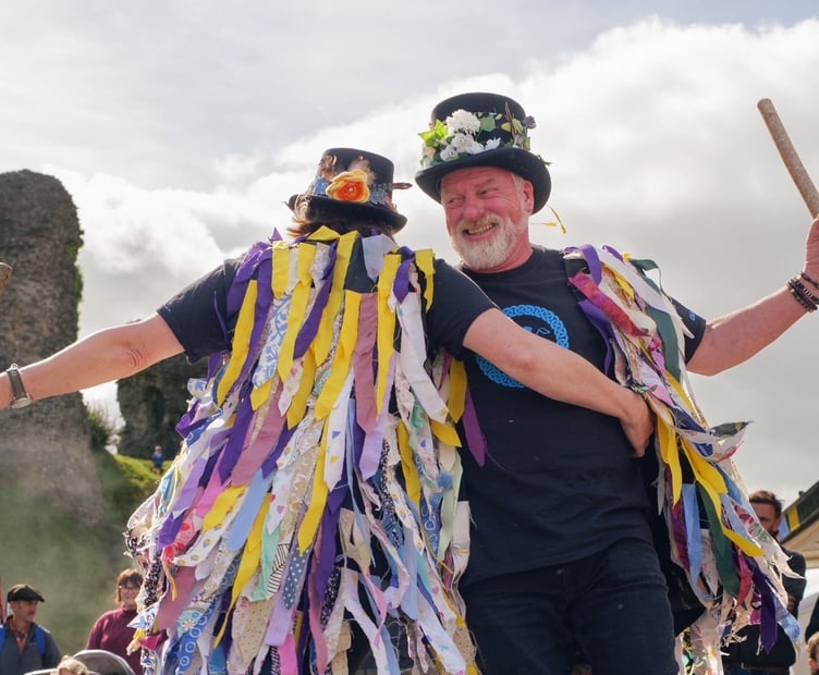 The Carreg Las Morris Dancers at last year’s festival. They will be performing again this weekend