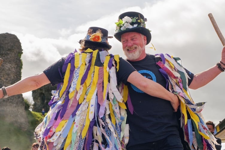 The Carreg Las Morris Dancers at last year’s festival. They will be performing again this weekend
