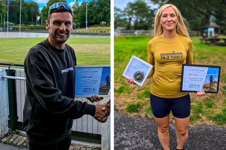 King and Queen of the Mountain 100 miles Gareth Evans and Katie Davies