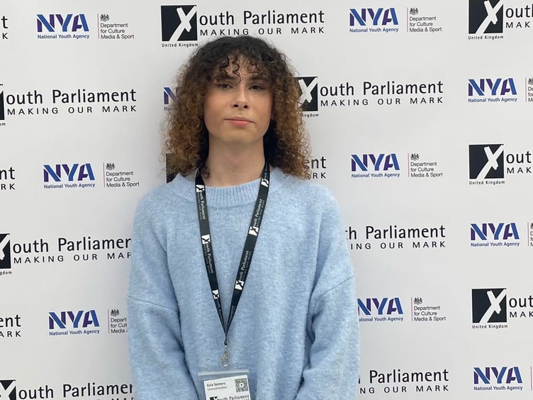 Evie Somers at UK Youth Parliament Select Committee, London
