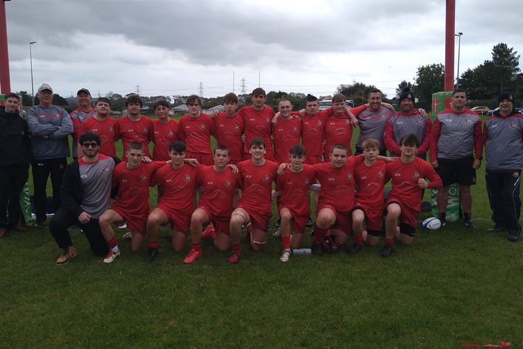 Pembroke Youth squad and coaching group