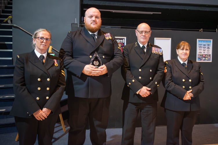 Shane Roberts (second from left) received a special award having been nominated in multiple categories