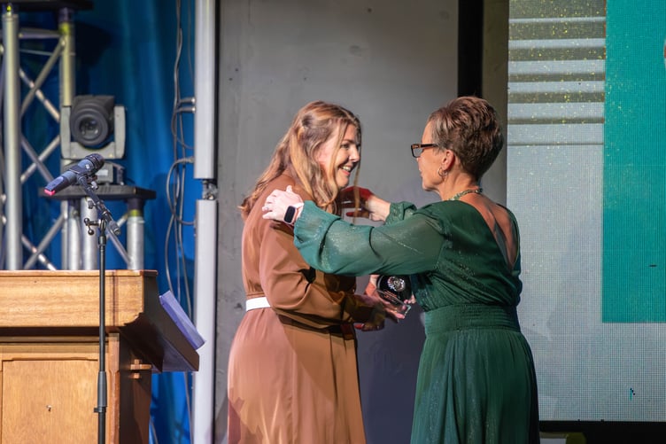 Young Hero Leah Lewis with Cllr Sam Skyrme-Blackhall