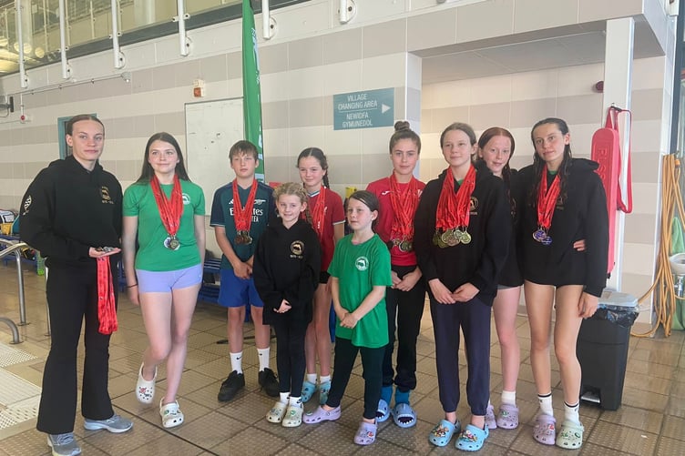 Tenby Dolphins won 65 medals at the Pembrokeshire County Championships