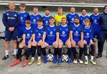 Kilgetty AFC celebrates cup win in new Graypen-sponsored kit