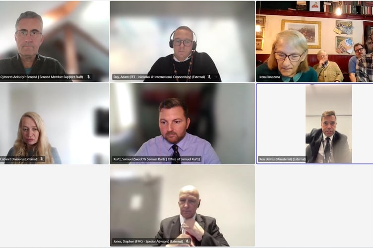 Since SPRAG’s meeting in March with Member of the Senedd for Carmarthen West and South Pembrokeshire Sam Kurtz, the Conservative politician organised an online meeting on September 29 with Ken Skates MS (Welsh Government Cabinet Secretary for Transport and North Wales)