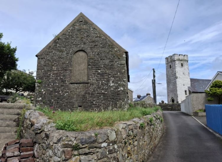 The former church school in Llansaint, Carmarthenshire (pic Carmarthenshire Council and free for use for wire partners)