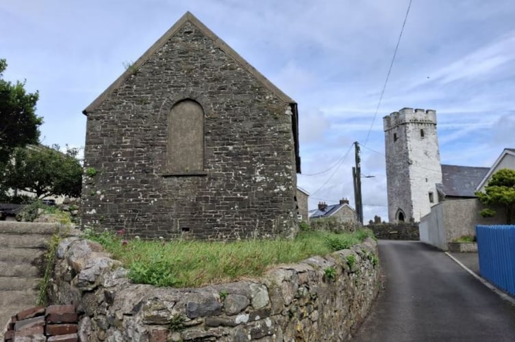 The former church school in Llansaint, Carmarthenshire (pic Carmarthenshire Council and free for use for wire partners)