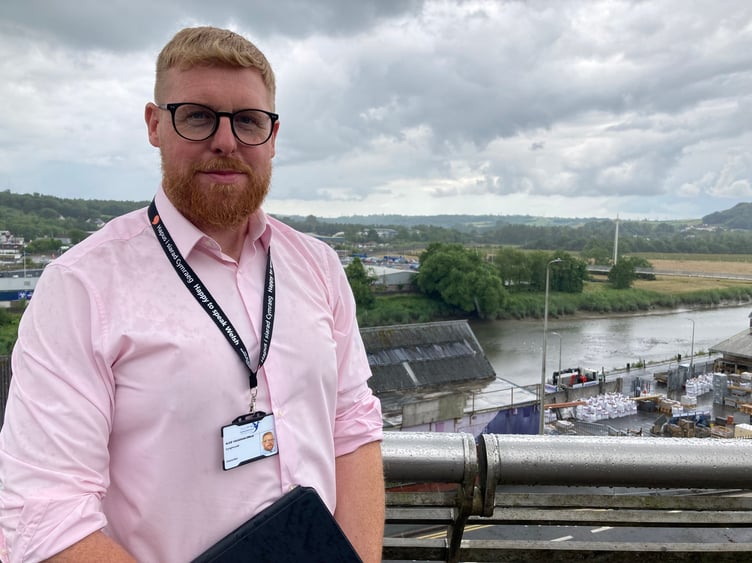 Cllr Aled Vaughan Owen, cabinet member for climate change, decarbonisation and sustainability (pic by Richard Youle and free for use for all BBC wire partners)