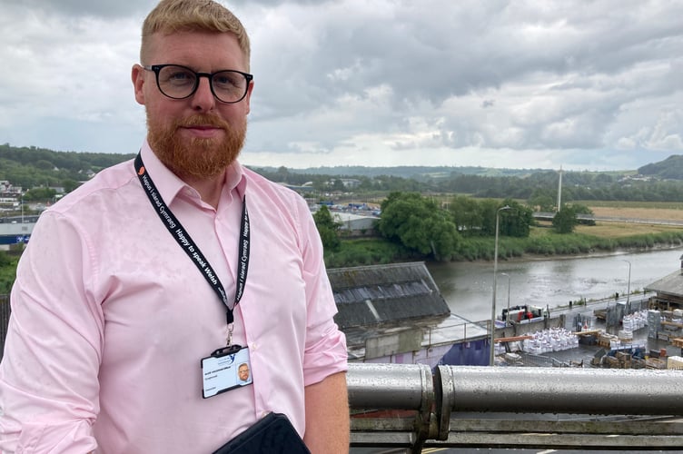 Cllr Aled Vaughan Owen, cabinet member for climate change, decarbonisation and sustainability (pic by Richard Youle and free for use for all BBC wire partners)