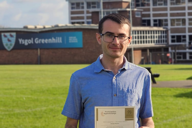 Former Ysgol Greenhill pupil Joe Hurlow