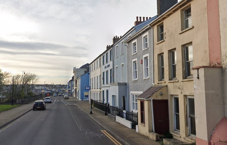 Mr S Sahin and Miss S Ahmed seek permission for a change of use of Grade-II-listed 20 Hamilton Terrace, Milford Haven. Picture: Google Street View.