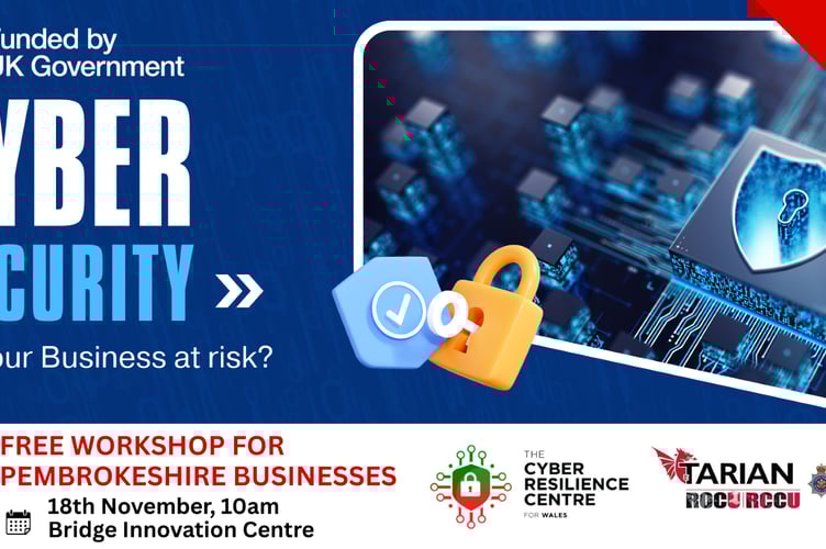 Pembrokeshire County Council’s Business Support team is hosting a free one-day Cyber Security Workshop at the Bridge Innovation, Pembroke Dock on Monday, November 18.