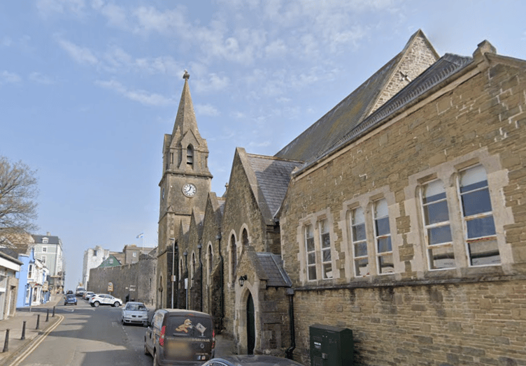 St Johns Church, Tenby (Hall entrance, Warren Street)