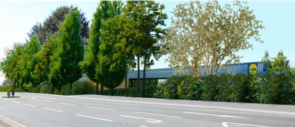 How the Lidl store might look on land between New Hedges and Tenby
