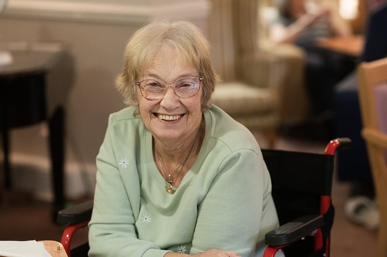 Care home resident Janet Branch, aged 74, stars in the campaign