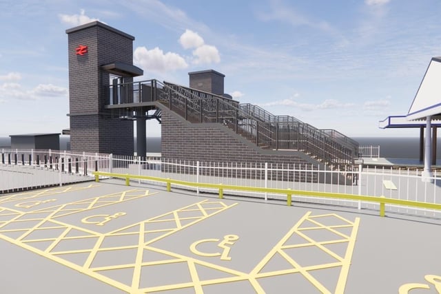Tenby station gets new accessible footbridge