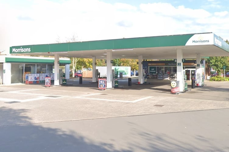 The existing Morrisons fuel station, Haverfordwest. Picture: Google Street View.