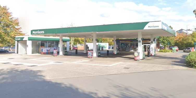 The existing Morrisons fuel station, Haverfordwest. Picture: Google Street View.