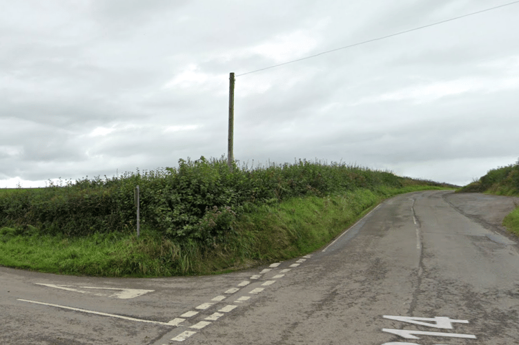 B4314 junction with the Class III Road leading to Marros
