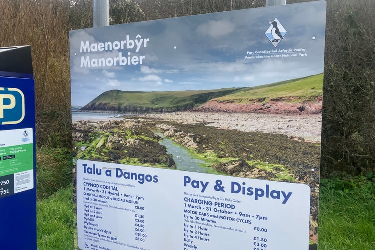 Manorbier parking