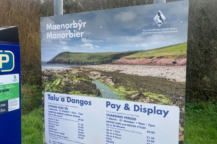 Manorbier parking