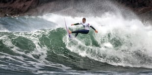 Inclusive tag team surf event at Manorbier bay