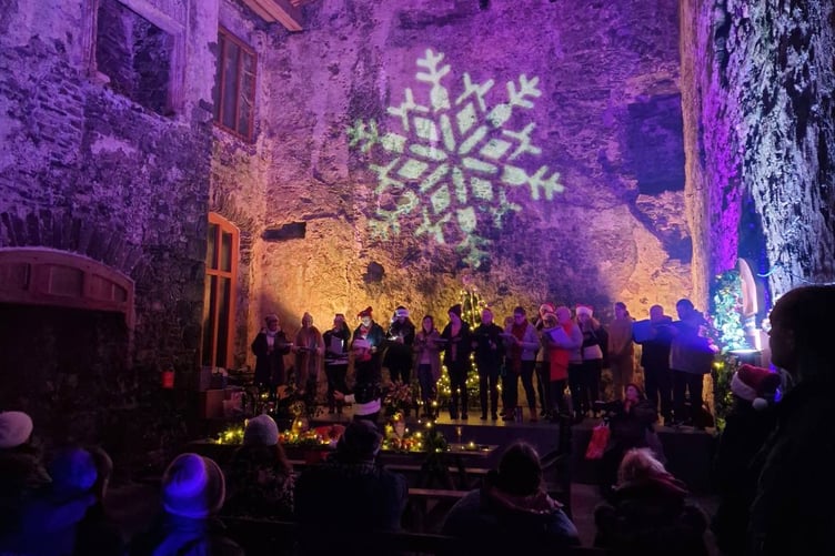 Carew Castle Glow with choir