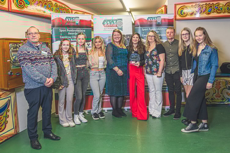 Last year's club winners Haverfordwest Gymnastics Club