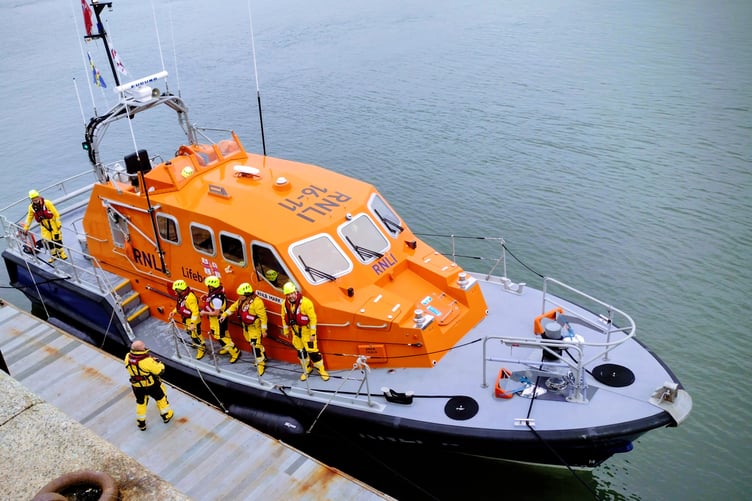 Angle Lifeboat the Mark Mason at Hobbs Point, Pembroke Dock