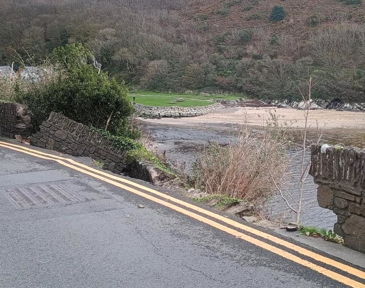 A section of the Pembrokeshire Coast Path at Solva Harbour is closed due to a landslide. Authorities are working on a temporary diversion.