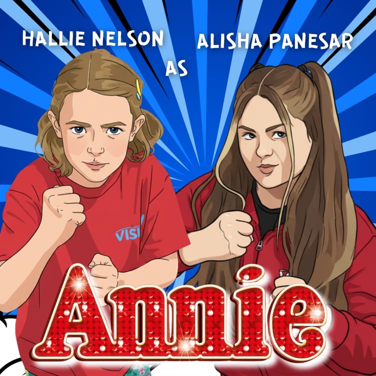 Hallie Nelson and Alisha Pensar will be sharing the lead role in Annie, February 19-21